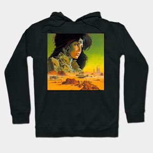 We Are Floating In Space - 91 - Sci-Fi Inspired Retro Artwork Hoodie